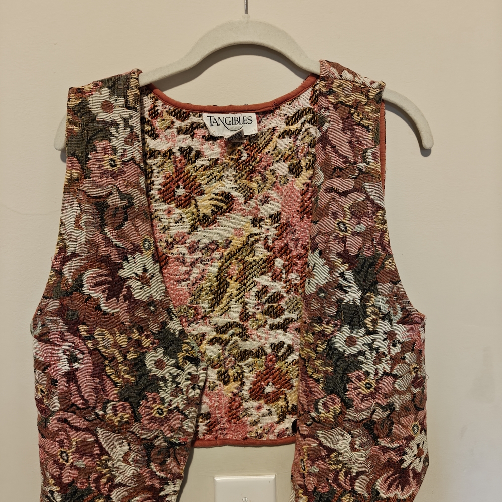 Floral Tapestry Vest